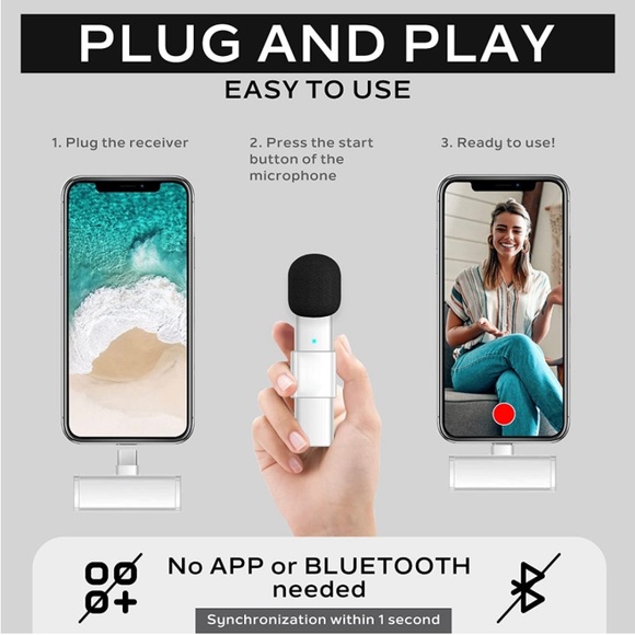 Kailas Accessories Wireless Microphone For Video Recording Streaming Podcasting - Picture 7 of 9